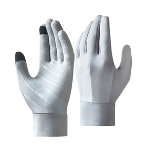 Gants de course isolés blancs de haute qualité Gants de sports d'hiver imperméables antidérapants Vente en gros à bas prix - Product Image 3
