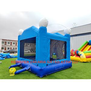 Commercial Inflatable Bouncy House Custom Logo PVC Material Outdoor <b>Trampoline</b> Jumping Castle Mico Brand 300kg 500kg Capacity - Product Image 3