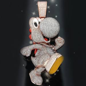 High Quality Moissanite Diamond Pendant Necklace In Sterling Silver for Fashion Jewelry at Best Prices - Product Image 4