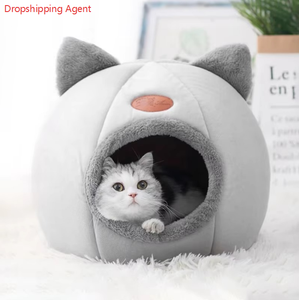 Agente de Dropshipping para Shopify, Cama para Gatos Plegable y Removible, Cálida para Invierno, Nido para Gatos, Casa para Mascotas Pequeñas, Modelo 2026 - Product Image 1