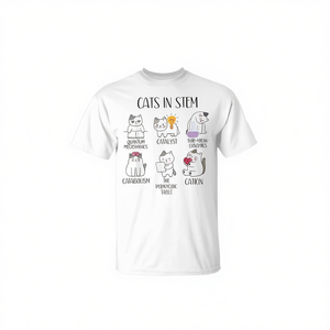 T-shirt promozionale con design a tema catabolismo cationico per insegnanti di scienze (STEM) - Product Image 2