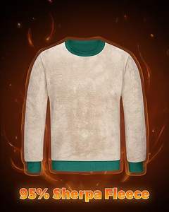 Camisetas de Invierno para Hombre, Forradas de Sherpa, Cómodas, Casuales, de Manga Larga, Bordadas, Ecológicas, de Alta Calidad y Ligeras, Más Vendidas - Product Image 3