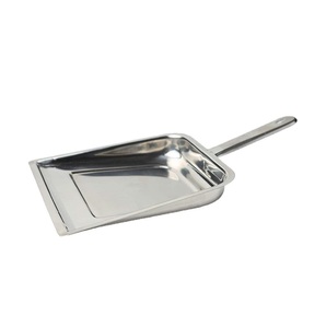 Recogedor de polvo de acero inoxidable, recogedor de polvo de plata estándar, herramienta de limpieza duradera pesada, mango doméstico, escoba, Mini recogedor - Product Image 2