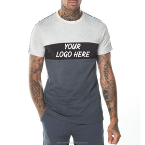 แบรนด์ใหม่เสื้อยืดสำหรับผู้ชายพิมพ์โลโก้ที่กำหนดเองเสื้อยืดพิมพ์โลโก้เสื้อยืดเปล่าพิมพ์โลโก้ลูกเรือฟิตเนสพร้อมโลโก้สำหรับเด็กผู้ชาย - Product Image 5