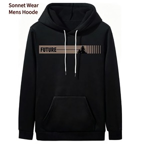Sudaderas con capucha con estampado de logotipo personalizado para hombre - Product Image 1