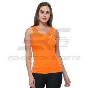Camiseta sin mangas de algodón de alta calidad para mujer, camiseta sin mangas de último estilo para mujer, camiseta sin mangas personalizada para mujer - Product Image 4
