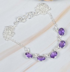 Fashion Cut Purple <b>Amethyst</b> 925 Sterling Silver Gemstone <b>Pendant</b> February Month Birthstone Pear Shape Gift for Birthday - Product Image 3