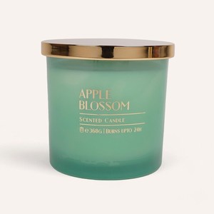 Bougeoir de vacances en verre craquelé transparent avec poinsettia - Product Image 3