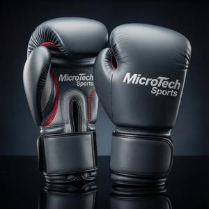 Gants d'entraînement de boxe MicroTech Sports en cuir synthétique de qualité supérieure pour la salle de sport, le sparring et le fitness - Product Image 1