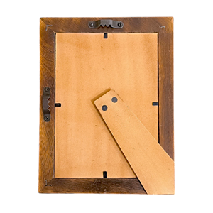 Custom <b>Wooden</b> Photo Frames with Brass <b>Border</b> - Handmade Rustic Walnut Frames Gold Brass Inner Edge Wall & Tabletop Picture Frame - Product Image 3