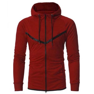 Sweat à capuche d'hiver personnalisé pour homme, coupe classique, poids lourd, respirant, grande taille, sweat-shirt personnalisé, pull à fermeture éclair, couleur unie - Product Image 3