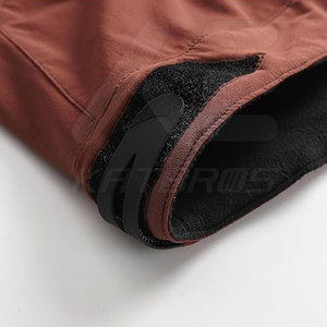 KATBROS INDUSTRY <b>Men</b> Fitted Regular Fit Breathable Quick Dry Cycling Pants Long Length 100% Cotton <b>Red</b> Logo at Waist - Product Image 3