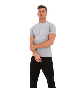T-shirt en coton coupe moderne unisexe en tissu doux léger et durable Chemise élégante à col rond pour les loisirs quotidiens et les activités - Product Image 4