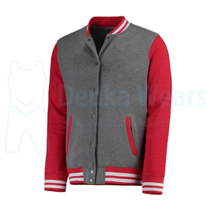 Chaqueta Deportiva Lisa y Transpirable de Talla Grande para Fabricación al por Mayor, Chaquetas de Béisbol con Forro de Color Personalizado y Mangas Largas - Product Image 5