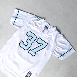 Maillot en maille rétro de football américain conçu sur mesure en gros Short de style streetwear surdimensionné de grande taille à impression numérique - Product Image 3