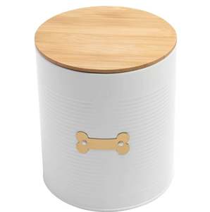 Contenedor de tarro de almacenamiento de Metal blanco para especies de alimentos contenedor de almacenamiento de frutas secas tarro hogar Hotel restaurante Decoración de cocina - Product Image 5