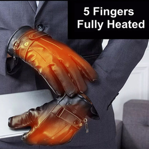 Hommes/femmes classique qualité cuir d'agneau souple conduite main couverture gants travail lavage hiver - Product Image 5