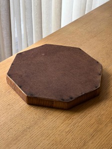 Plateau rond décoratif en rotin et coquillages, vaisselle artisanale, excellent cadeau de Noël pour les maisons élégantes - Product Image 2