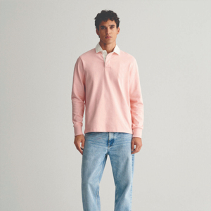 Polo de rugby de manga larga para hombre, duradero, cómodo e ideal para atuendos informales y Rugby - Product Image 1