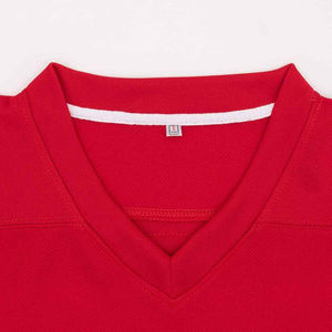 Venta al por mayor de uniformes de hockey sobre hielo personalizados impresión por sublimación camisetas de equipo de tela de secado rápido con logotipo OEM ODM fábrica - Product Image 3