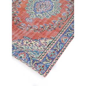 Alfombra de Lana Anudada a Mano de Gran Tamaño, Diseño de Medallón Rojo y Naranja, para Sala de Estar, Pasillo o Dormitorio - Pae-2309 - Product Image 2