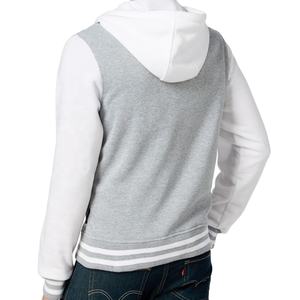 แจ็คเก็ตเบสบอลสไตล์วาร์ซิตี้ผ้าแคนวาสแบบสั่งทำสำหรับผู้ชายแฟชั่นใหม่ปี 2026 พร้อมโลโก้ด้านหน้า - Product Image 4