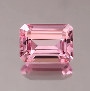 Venta al por mayor natural Rosa melocotón morganita Octágono 14x10 corte esmeralda AAA calidad piedras preciosas sueltas para la fabricación de joyas - Product Image 2
