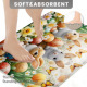 Ensemble de tapis de salle de bain imprimés sur mesure pour salle de bain, rideau de douche antidérapant, tapis de bain - Product Image 1