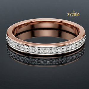 แหวนเพชรทรงกลมแบบไมโครเพฟ เงินแท้ 925 สำหรับผู้หญิง เหมาะสำหรับเป็นแหวนแต่งงาน - Product Image 5