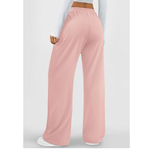 Adjustment Baggy Sweatpants <b>For</b> <b>Women</b> Best Quality Straight <b>Trouser</b> Drawstring Waist Pocket 2025 New Arrival Easy To Wear - Product Image 3