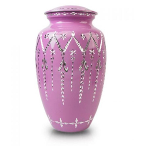Classic Design Home Decoration Human <b>Ashes</b> Urns Metal With Diamond-Cut Pattern <b>For</b> <b>Ashes</b> Adult Male & Female Cremation Urns - Product Image 1