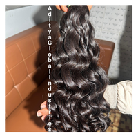 Extensions de cheveux humains vierges Remy indiens, non traités, bouclés et volumineux, tissages à double trame, double densité aux pointes, 100% naturels