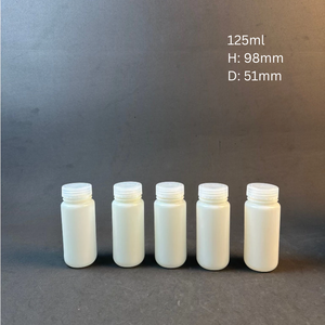 Custom Color HDPE Bottle 60ml 100ml 125ml HDPE Jar <b>Plastic</b> PET Medicine Bottle for Pill <b>Packaging</b> Manufactured Pavico Vietnam - Product Image 1
