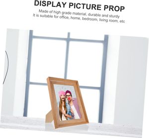 1pc cadre photo tableau photo pour bureau présentoir en bois cadre photo rétro cadre photo rustique - Product Image 4