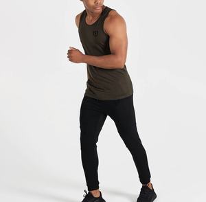 Débardeur de gymnastique sans manches pour hommes, gilet de sport respirant en maille extensible à séchage rapide avec badge, décoration, entraînement essentiel - Product Image 2
