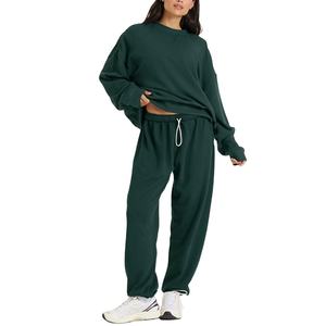 Conjunto Deportivo Holgado para Mujer al por Mayor, Traje Deportivo de Felpa de Algodón, Chándal Liso y Transpirable para Hombre 2026 - Product Image 3