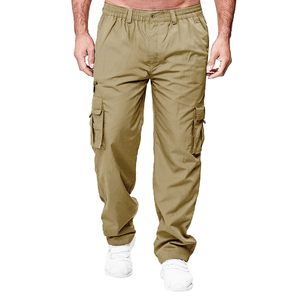 Fournisseur du Bangladesh Pantalons cargo ajustés confortables pour hommes grande taille Pantalons cargo à la mode personnalisés de couleur unie à plusieurs poches - Product Image 5
