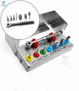 Kit de Fresas Dentales Eléctricas FIDA International, Recubiertas de Titanio, para Implantes Quirúrgicos, Cuidado de la Salud Bucal, Herramientas de Cirugía Oral, Certificación ISO - Product Image 1