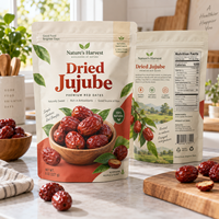 Sachets personnalisés imprimés en gros pour l'emballage de dattes rouges séchées naturelles
