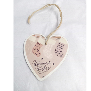 <b>Wooden</b> <b>Heart</b> Decoration in Christmas Tree Ornaments Hanging Decor Xmas Ornaments Crafts - Product Image 1
