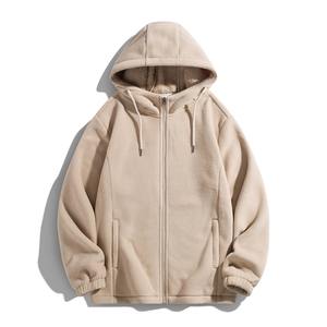 Poids lourd mode hommes sweats à capuche nouveau automne hiver décontracté épais coton hommes haut couleur unie sweats à capuche sweat mâle - Product Image 4