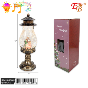 Customizable 4\"X12\" Christmas Ornament Set with <b>Light</b> & <b>Musical</b> Feature 6PCS/CS for Home Decor & DIY - Product Image 1