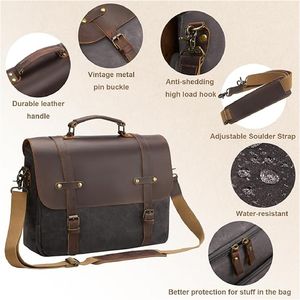 Sac de bureau en cuir véritable pour hommes à bas prix sac en cuir OEM d'affaires de haute qualité Logo personnalisé - Product Image 6