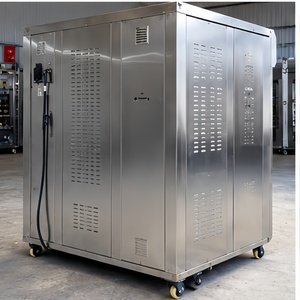 Four à chariot rotatif 6 plateaux en acier inoxydable, grande capacité, porte latérale battante, chauffage électrique - Product Image 5