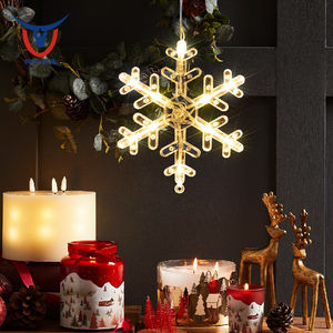 Lampe décorative blanc chaud, flocons <span class=keywords><strong>de</strong></span> neige, lumières suspendues décoratives pour arbre <span class=keywords><strong>de</strong></span> Noël - Product Image 1