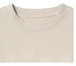 เสื้อยืดผ้าฝ้าย100% โอเวอร์ไซส์ของผู้ชายมีโลโก้ด้านหน้าป้องกันริ้วรอย - Product Image 4