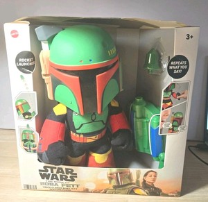 Juguete de Peluche Boba Fett de 12 Pulgadas - Lanzador de Cohetes a Aire con Luz y Sonido, Estilo de Dibujos Animados, para Edades de 8 a 13 Años, Unisex - Product Image 2