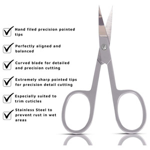 Ciseaux à cuticules pointus de bonne qualité en acier inoxydable - Product Image 6