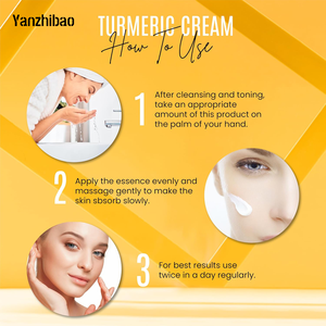 Zerdeçal yüz kremi + % 30% C vitamini Glow artırıcı nemlendirici ve organik maddeler ile nemlendirici cilt tamir - Product Image 4