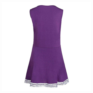Conjunto de vestido de cuello redondo profundo de alta calidad OEM, ropa deportiva de animadora para mujer, fabricante de uniformes de porristas personalizables - Product Image 6
